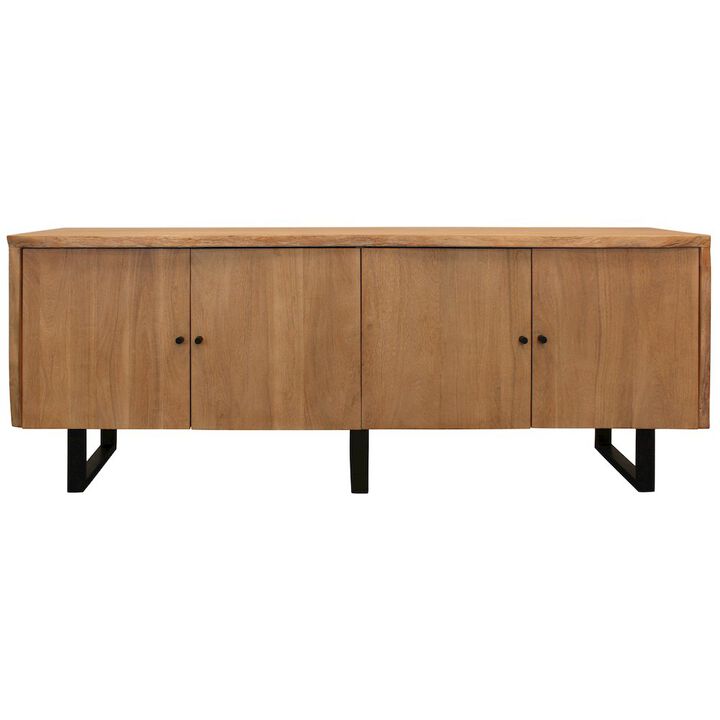 Alex Hamilton Sycamore Live Edge Credanza in Acacia Wood