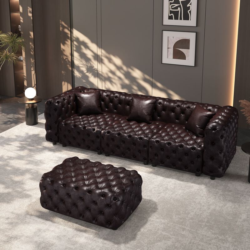 105.7" Modular Sectionals with 1 Ottoman image number 3