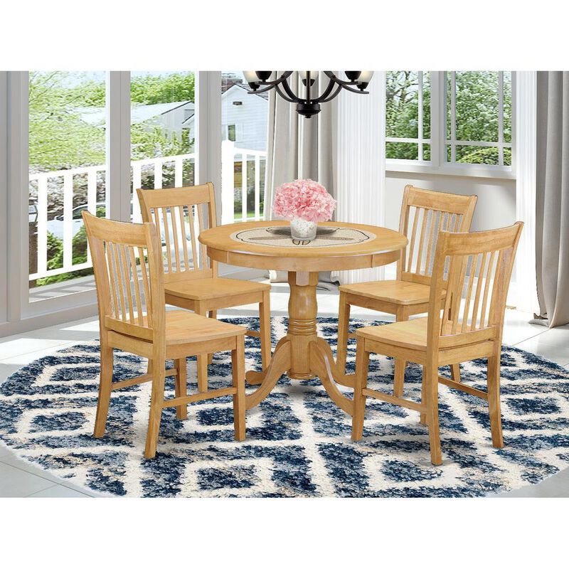 5 PC Dinette Table set - Dining Table for small spaces and 4 Dining room chair