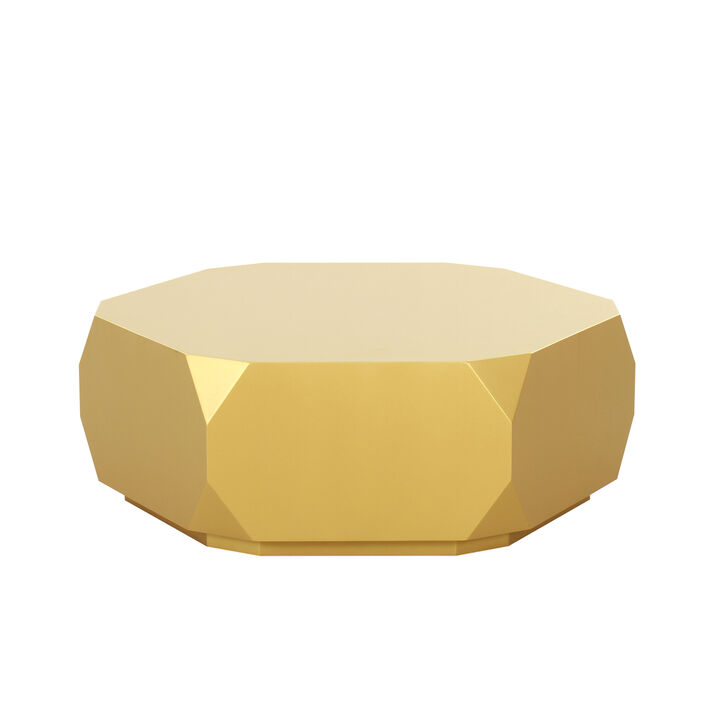 Pasargad Home Selva Coffee Table, Gold