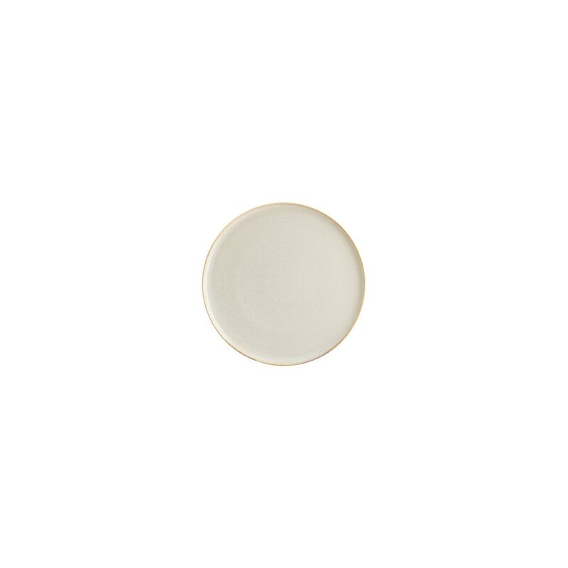 Sand dia.6.25" Round Beige Vitrified Plate (Set of 4) image number 1