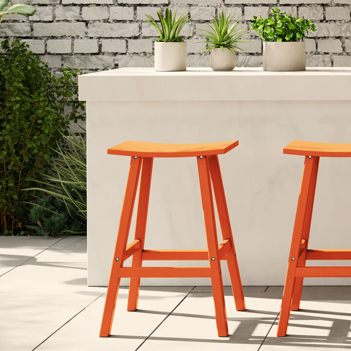 WestinTrends Westintrends 29" height Outdoor / Patio Saddle bar stool