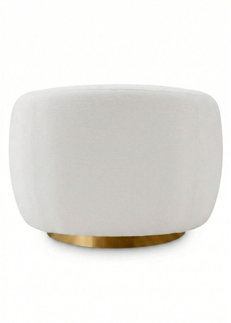 Modern Off White Swivel Chair - OROA Dove image number 3