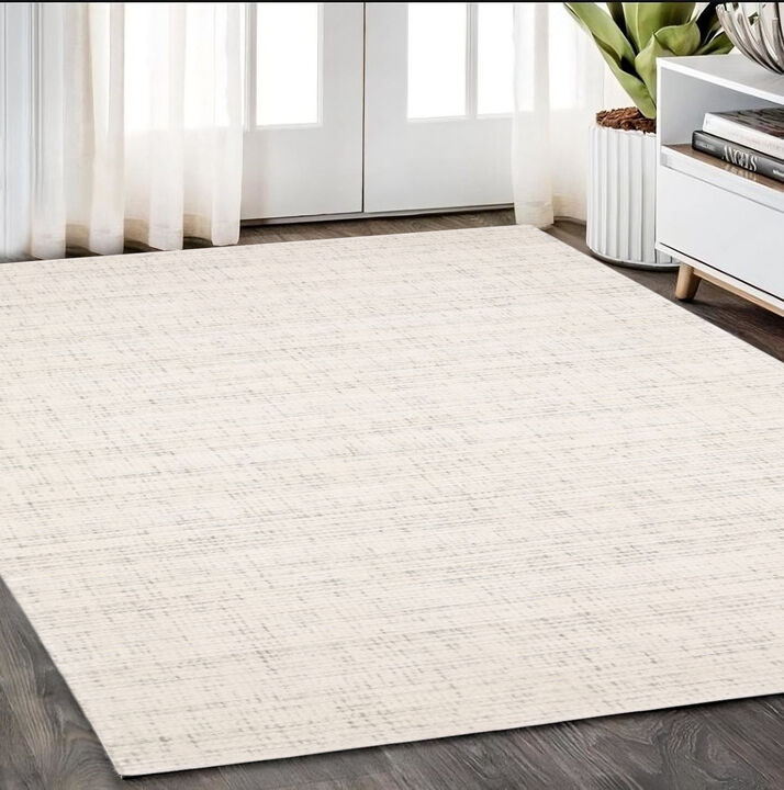 HomeRoots Striped Hand Tufted Area Rug