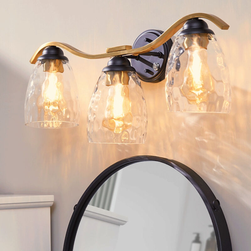 Heidi 3-Light Bathroom Vanity Wall Sconce Light with 3-Stage Touch Dimmer image number 1