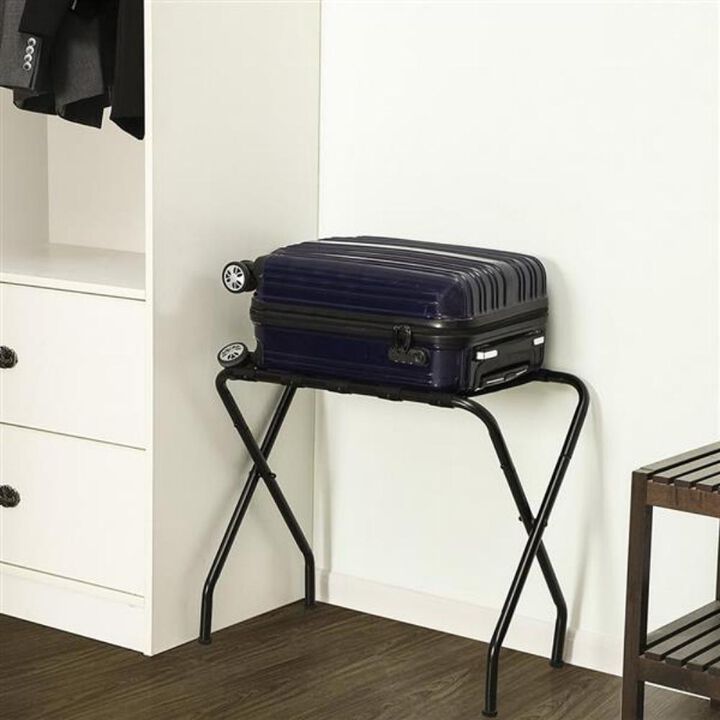 Portable Luggage Rack Foldable Suitcase Stand for Bedroom, Hotel & Travel