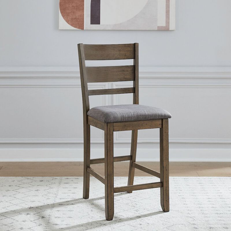 Liberty Furniture Slat Back Upholstered Dining Chair - Counter Height - Set of 2 - Sandstone image number 8