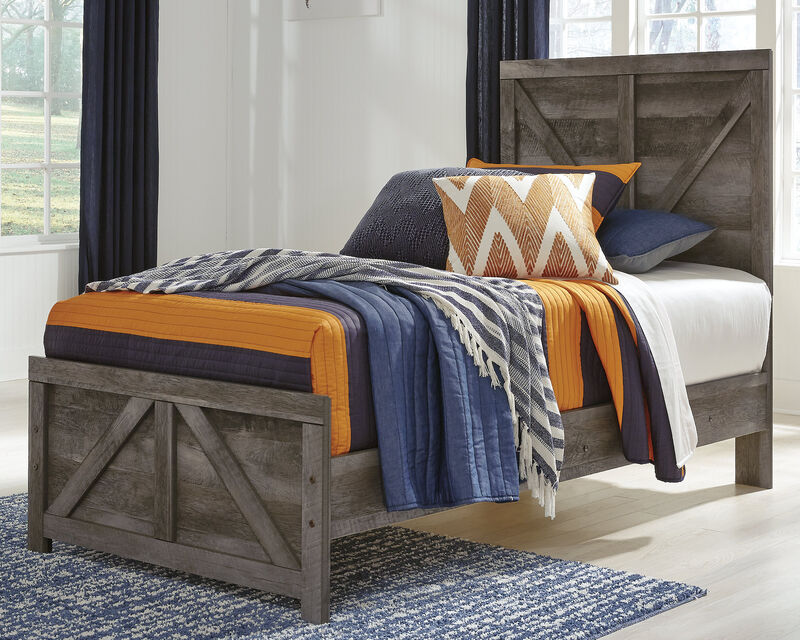 Wynnlow Twin Crossbuck Panel Bed image number 1