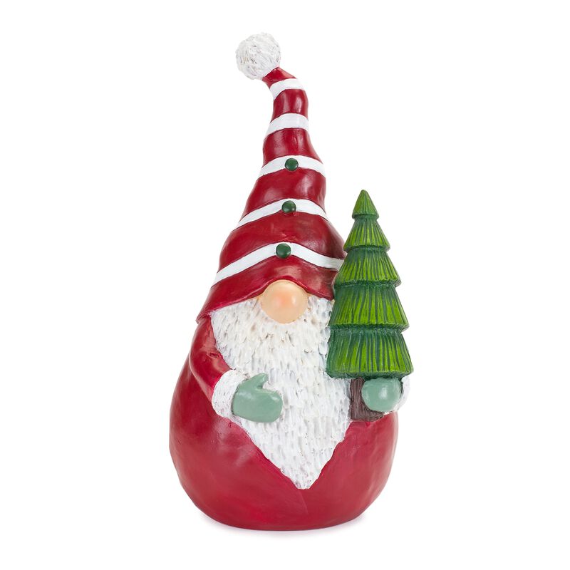 Set of 2 Resin Gnome Figurines for Seasonal Home Decorations