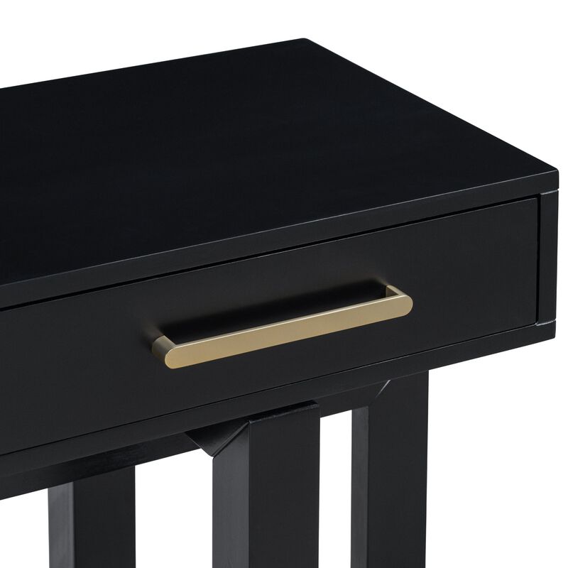 Elegant Console Table with Three Drawers, Extra Long Entryway Table for Entryway, Hallway, Living Room, Foyer, Corridor image number 3