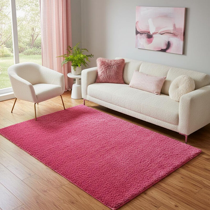 HomeRoots Shag Hand Tufted Area Rug image number 1