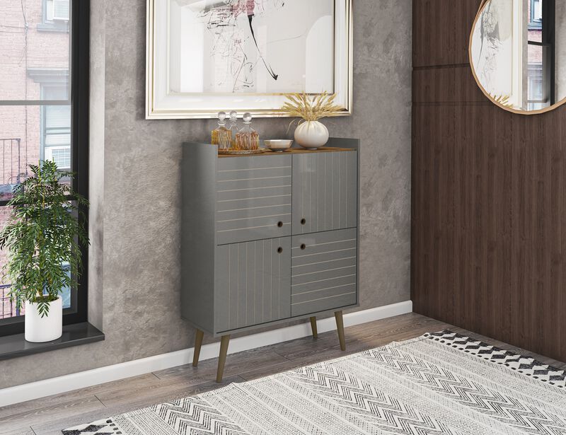 Bogart Gray Accent Cabinet