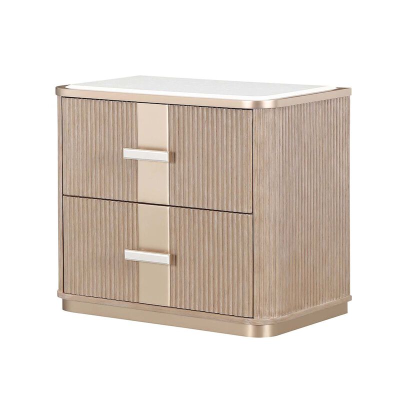 West Kensington 2-Drawer Nightstand - Sea Salt Caramel image number 0