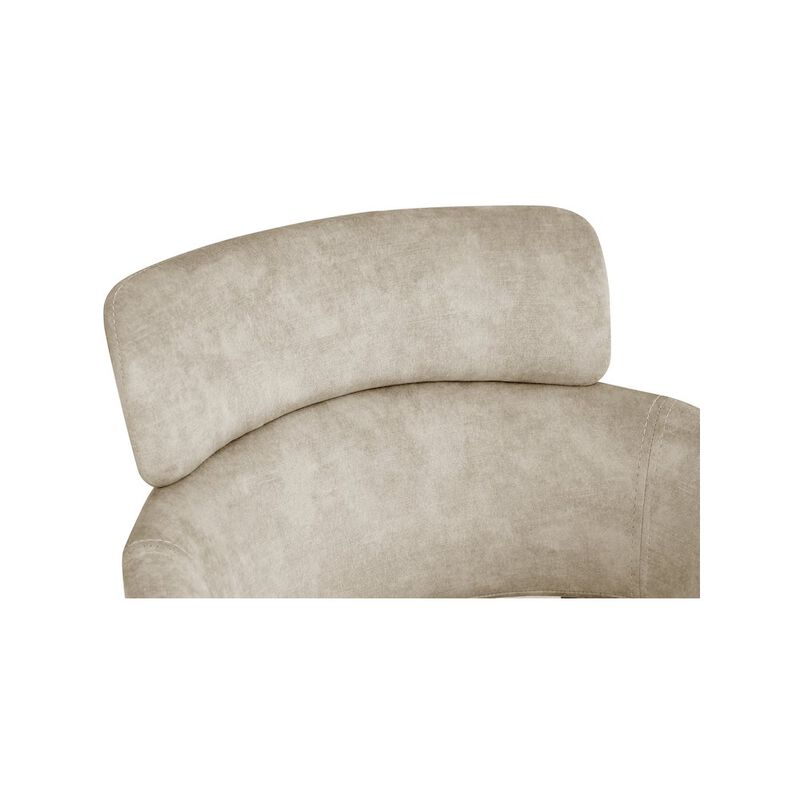 Meridian Furniture Yara Stone Velvet Dining Chair, Set of 2