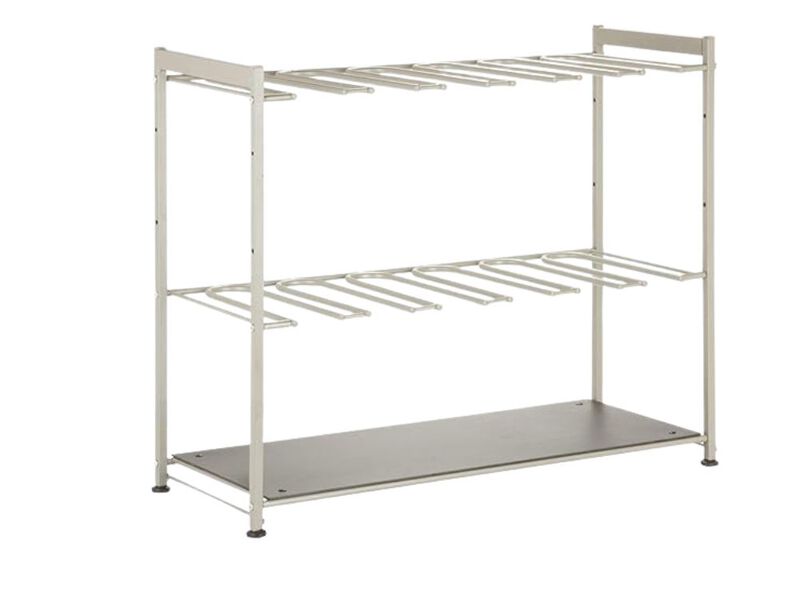Entryway Shoe Rack Closet Storage Silver Boot Standing Bedroom image number 0