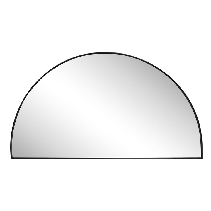 Solstice Half Circle Metal Framed Wall Mounted Mirror