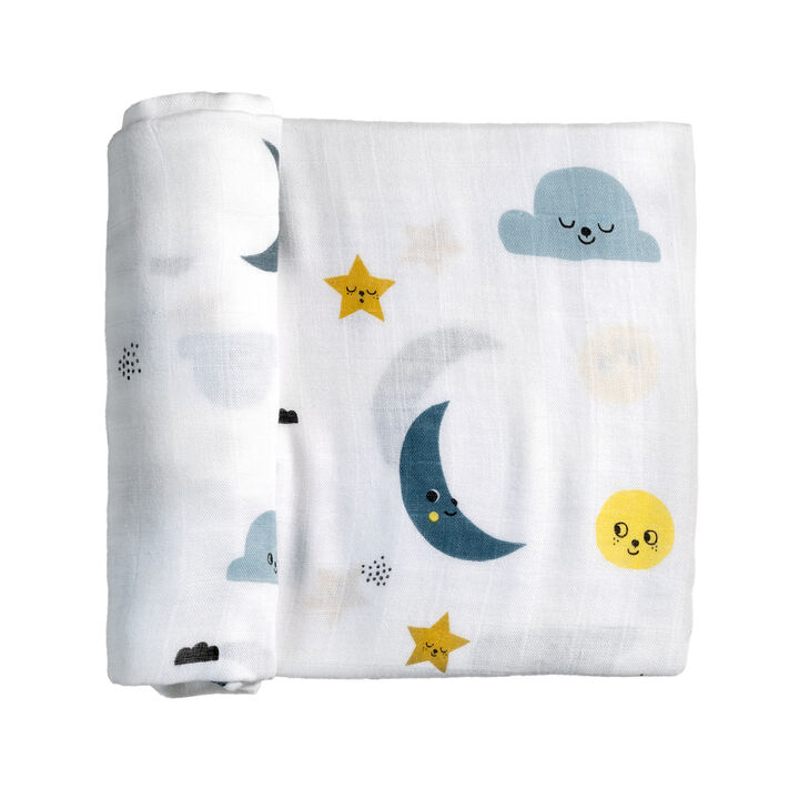 Moon & Stars Viscose From Bamboo Swaddle Blanket