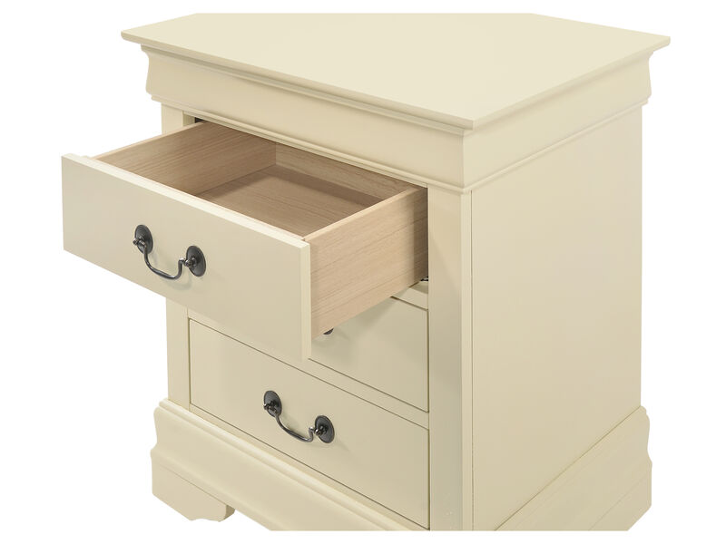 Louis Philippe 3-Drawer Nightstand (29 in. H x 16 in. W x 21 in. D) image number 3