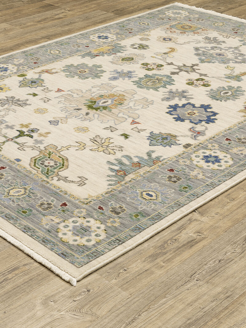 Lucca 5'3" x 7'6" Ivory Rug image number 1