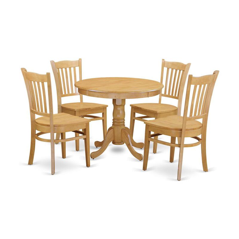 5 Pc Small Kitchen Table set - Kitchen Table and 4 Dining Chairs