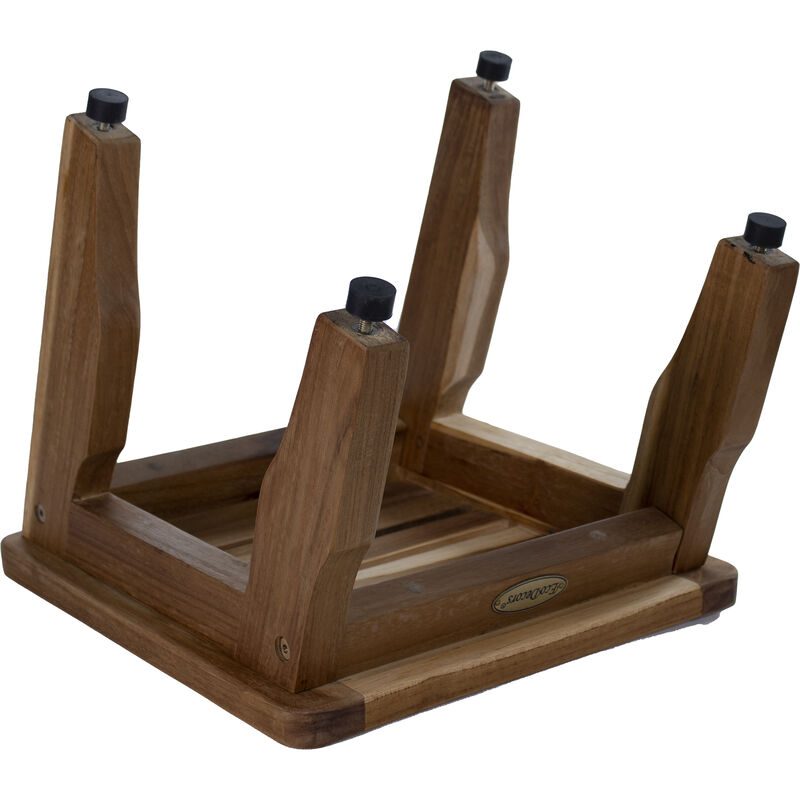 EcoDecors&reg; Eleganto&reg; 12&rdquo; Teak Bathroom Shaving Foot Rest