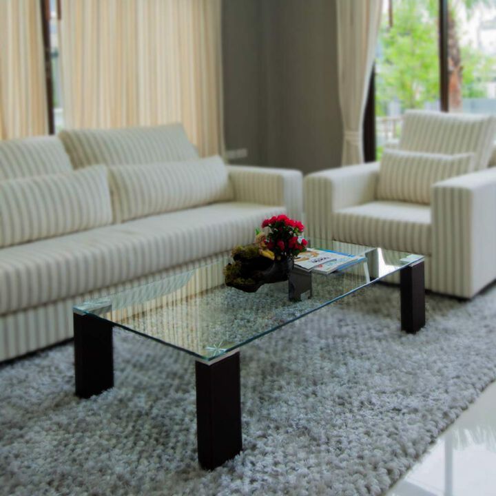 Fab Glass and Mirror Rectangle Glass Table Top, 18"" x 24"", Clear