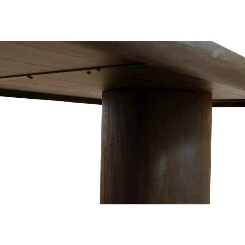 Alex Hamilton Sullivan 96 Solid Wood Rectangular Dining Table in Dark Brown Finish