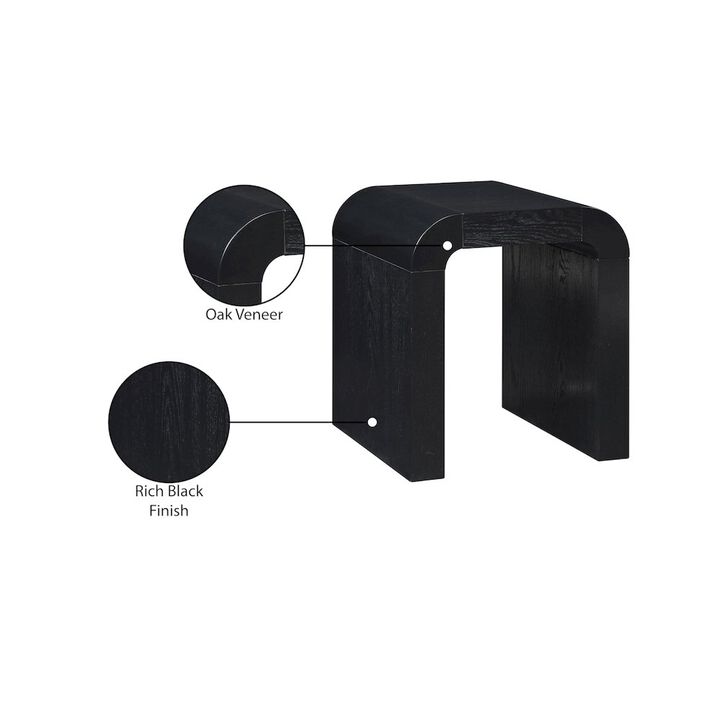 Meridian Furniture Toulon Black Oak Veneer End Table