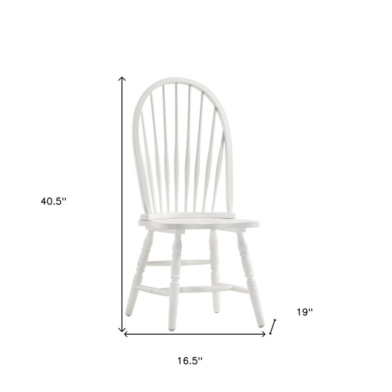 Solid Wood Windsor Back Dining Side Chair for Kitchen or Dining Room