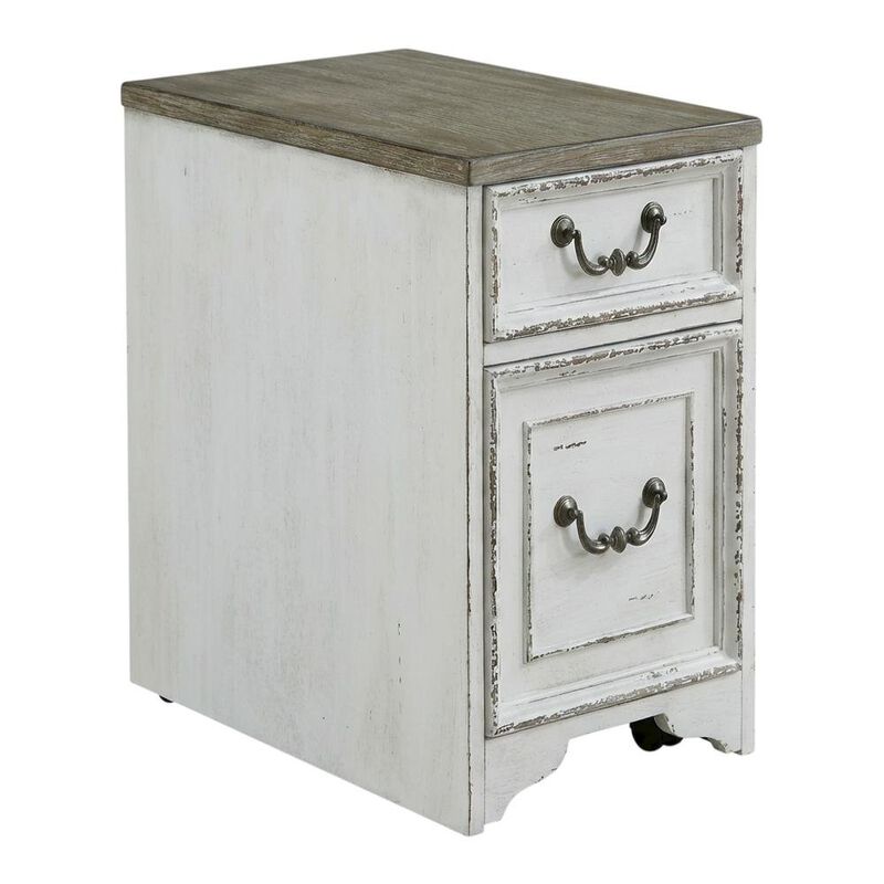 Liberty Furniture Antique White Mobile File with Classic European Traditional Style image number 0