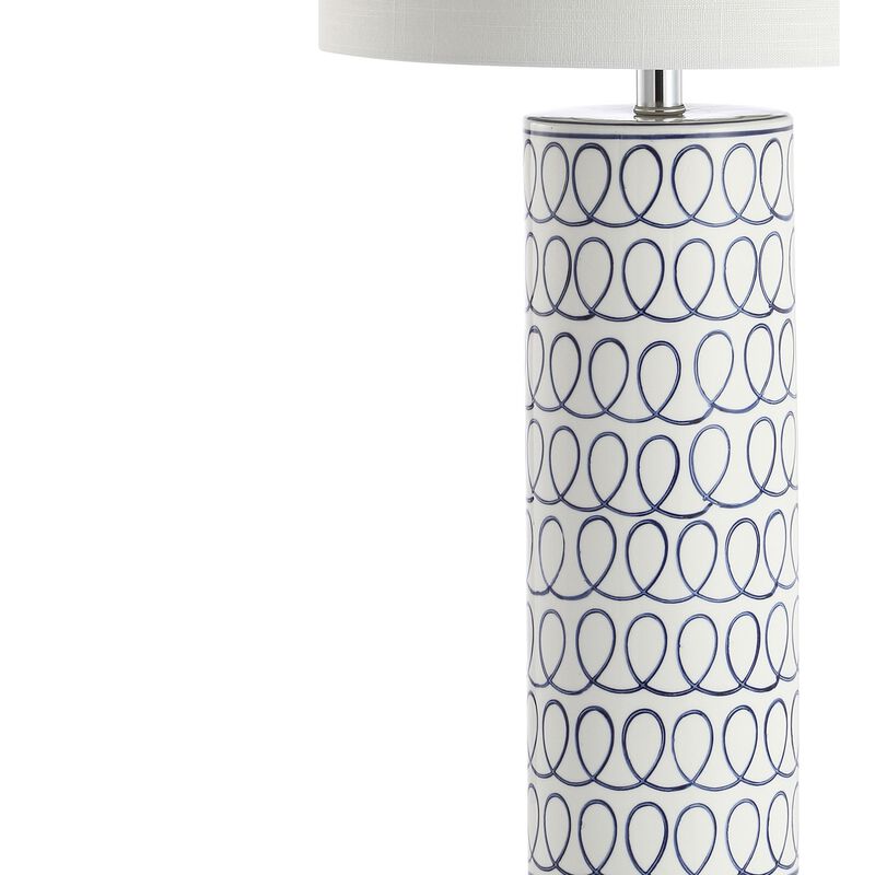 Loop Ceramic Modern Column LED Table Lamp