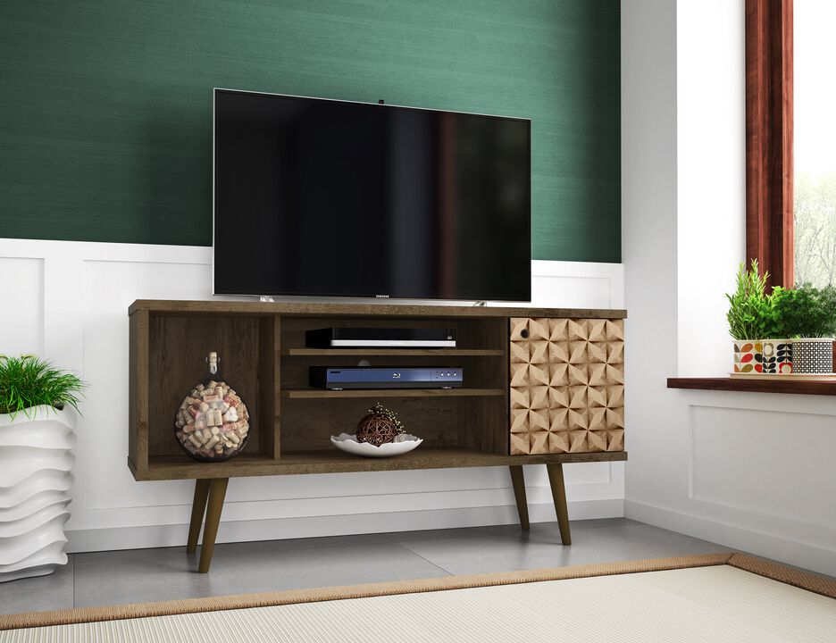 Liberty Medium TV Stand in Brown Pattern
