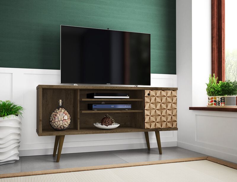 Liberty Medium TV Stand in Brown Pattern