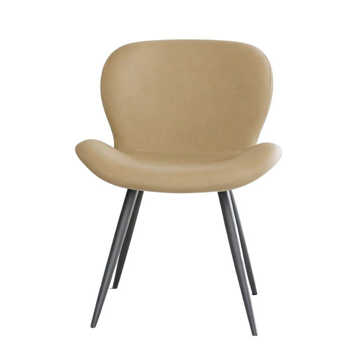 Modern Midcentury PU Leather Dining Chair Set of 4