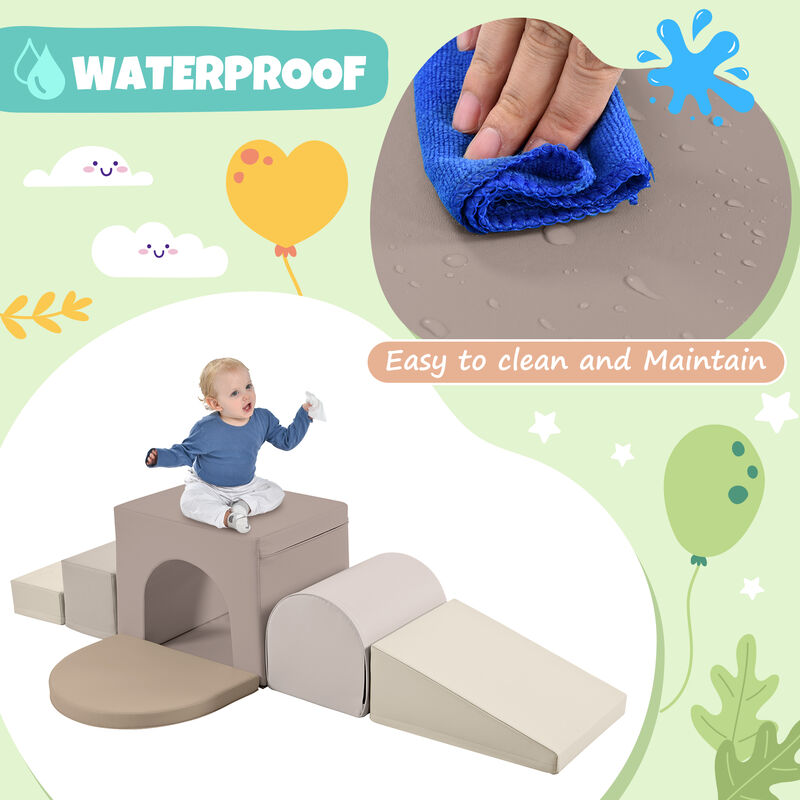 Merax Soft Play Equipment Climb and Crawl Playground