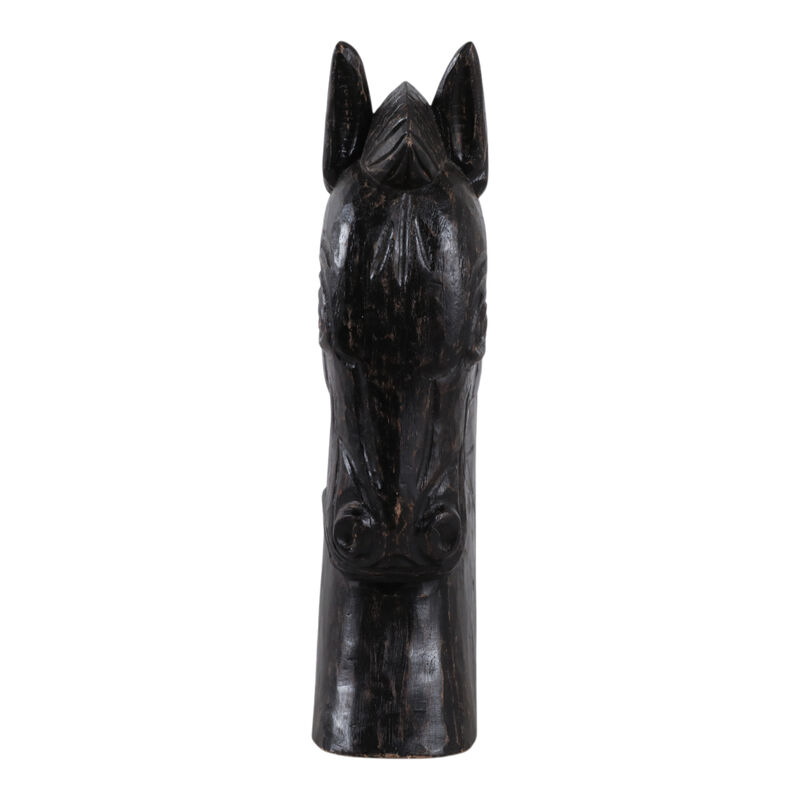 16x10" Trojan Horse Head Antiqued, Black image number 2