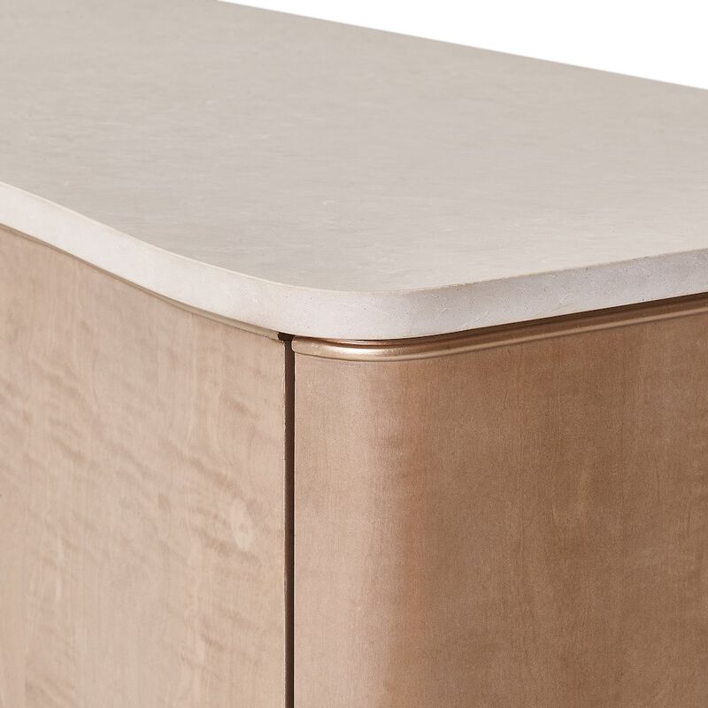 Michael Amini Malibu Crest TV Console - Blush