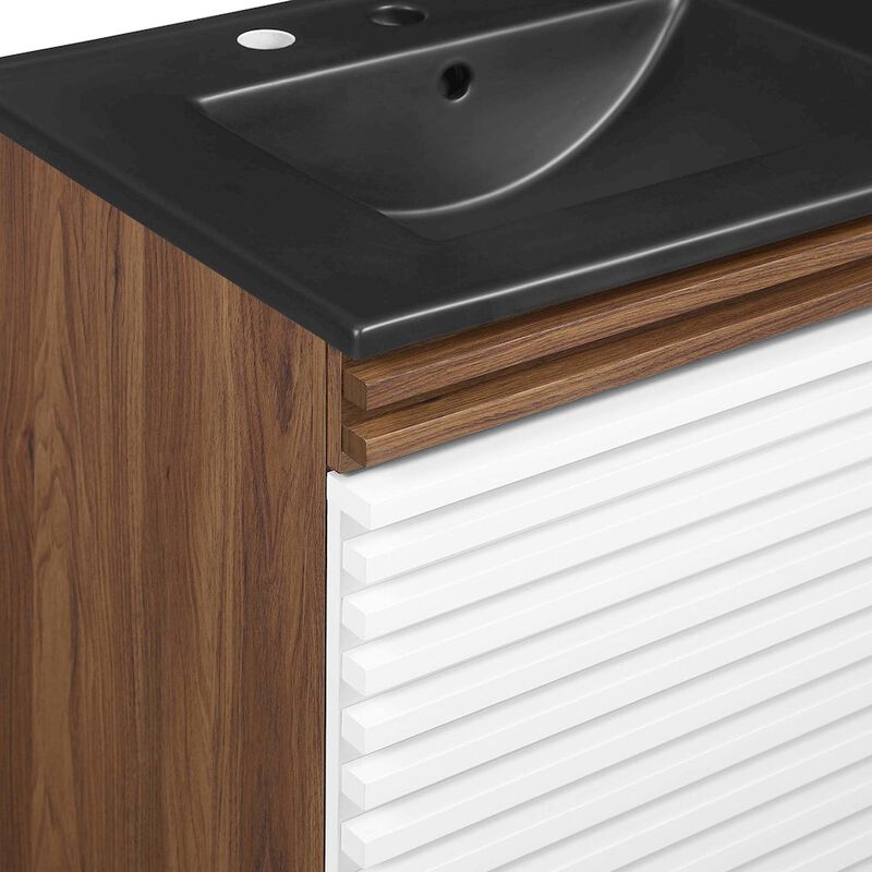 Render 48" Wall-Mount Bathroom Vanity Basin Included image number 8