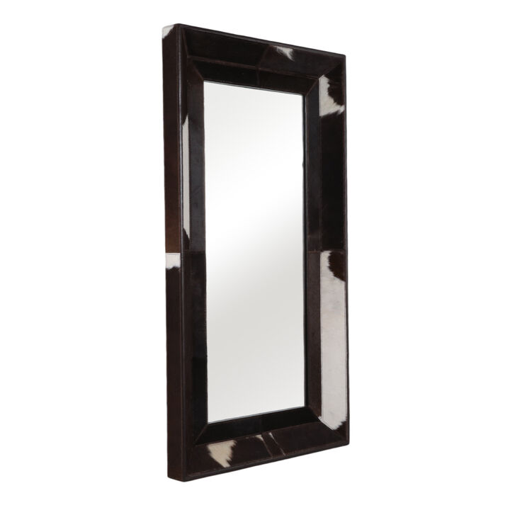 Hair On Hide Cow Print Mirror