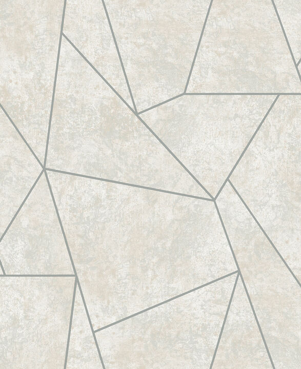Nazca Neutral & Silver Wallpaper