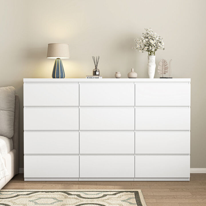 Flemwu 12 Drawers Double Dresser