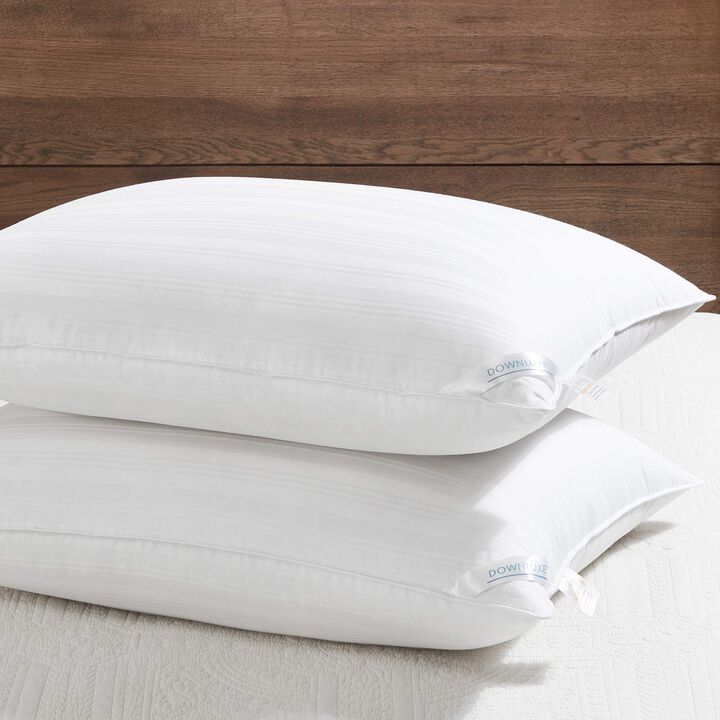 downluxe Down Alternative Pillows Standard Size Set of 2 - Hotel Collection Soft Bed Pillows for Sleeping, Perfect for Side, Bac