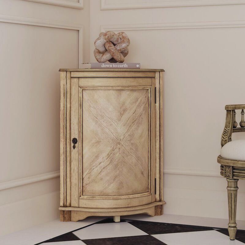 Butler Specialty Durham Corner Cabinet, Beige