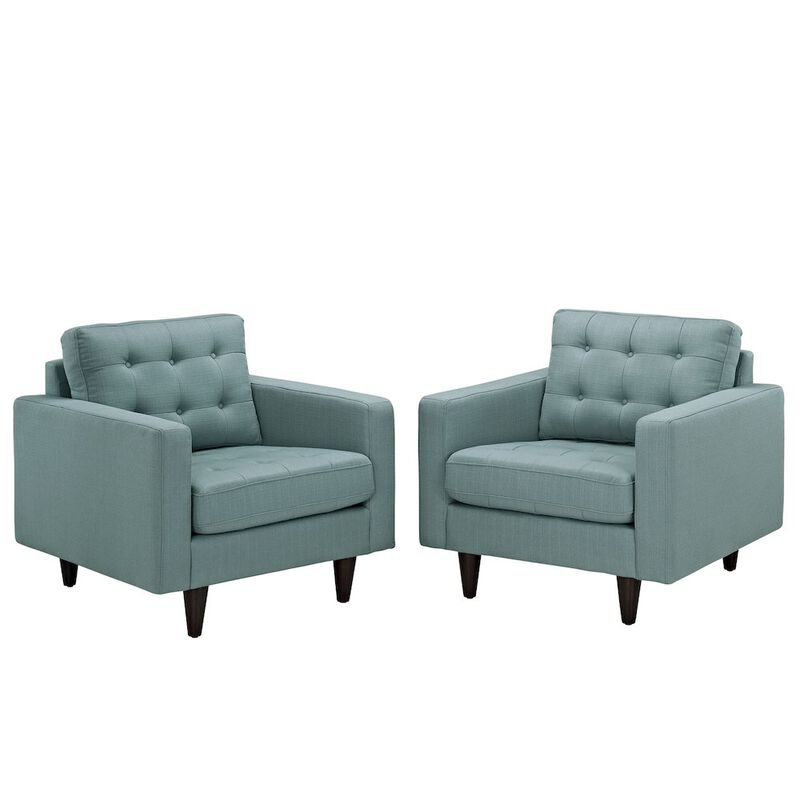 Empress Upholstered Fabric Armchair Set of 2 image number 0