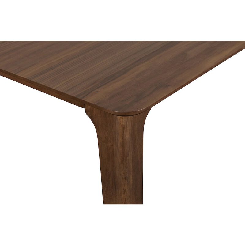 New Classic Furniture Furniture Oscar 59 Solid Wood Retangular Dining Table in Walnut