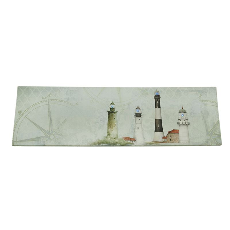 Coastal Lights Mantel Sized Lighthouse LED Canvas Print image number 0