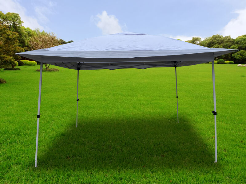 12 Ft Outdoor Pop-Up Gazebo Tent w/ Strong Steel Frame & Storage Bag for Outdoor Events & Leisure