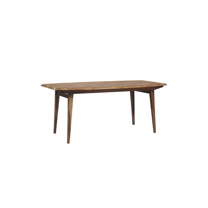 Porter Designs Fusion Solid Sheesham Wood Dining Table, Natural