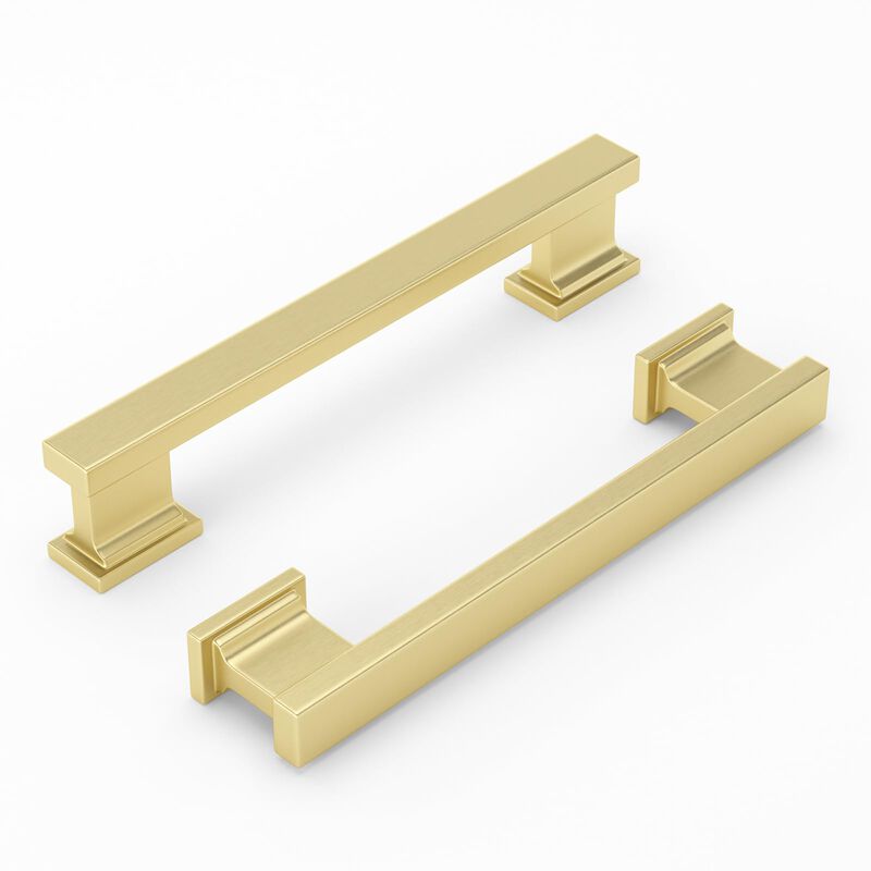 Banqin 10 Pack Gold Cabinet Pulls 5inch Brushed Brass Cabinet Handles Gold Handles for Cabinet Brushed Gold Kitchen Hardware Dre