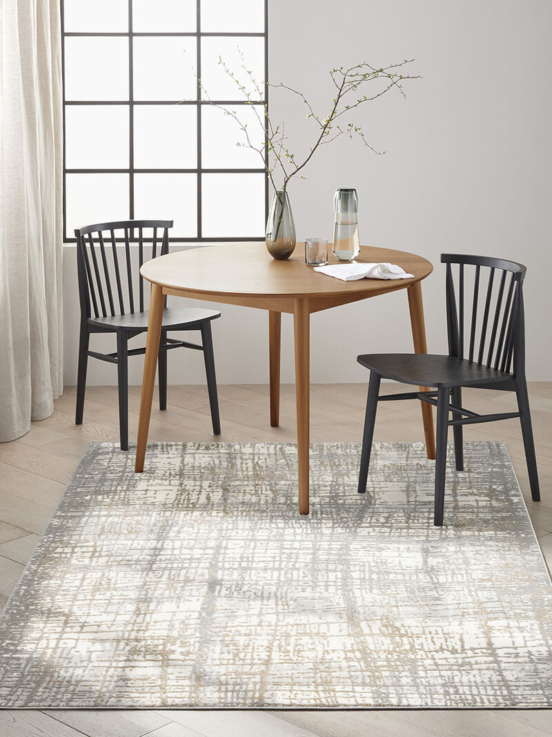 CK950 Rush CK950 Ivory/Gray 5'3" x 7'3" Rug image number 6